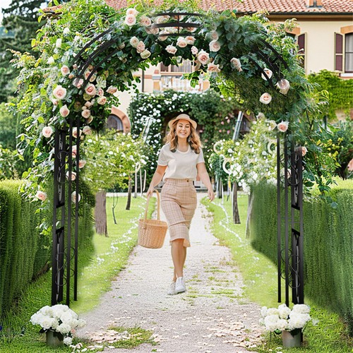 Metal garden arch arbour - metal,