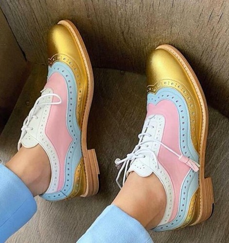 Womens casual lace brogues - womens,
