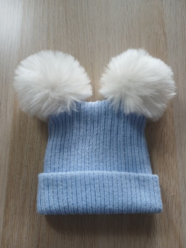Baby boy blue double - baby, pom