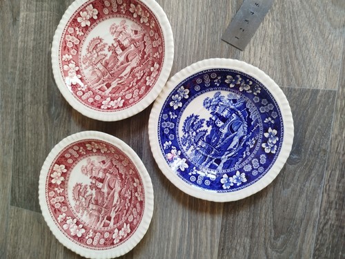 Spode tower blue pink - x,