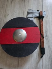 Wooden Viking Shield & Axe Toy