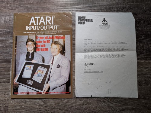 Atari input output - spring, 1984