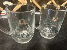 2x Staropraman Pint Glasses