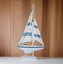Vintage Carved Wooden Sailing