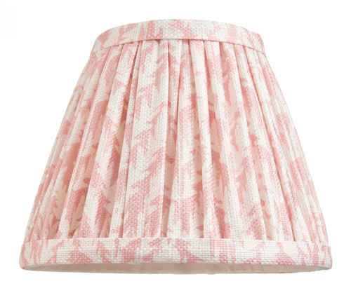 Lampshade pink leaf fabric - lampshade,