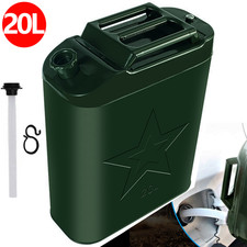 20L Metal Jerry Can Green Car
