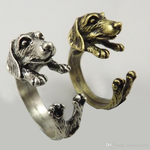 Dachshund ring silver - ring,