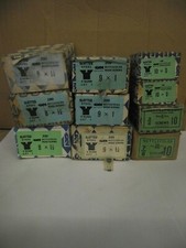 SIZE 8 - 9 & 10  VINTAGE SLOTTED STEEL CSK WOOD SCREWS - NETTLEFOLDS - 12 or 25 