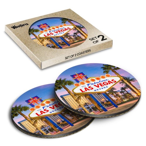 Round mdf coaster welcome - coaster,