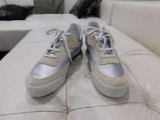 Rare Spalwart Men leather silver sneaker size 44(US11). New. MSRP $250