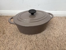 Rosemary Shrager Cast Iron Oval Casserole Dish With Lid