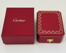 Cartier Red Jewelry Display with Outer Box Ring Bracelet Luxury Case Packaging