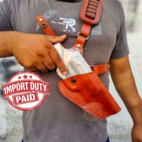 Leather chest holster - leather,