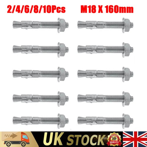 10pcs m18 x 160mm - 2/4/6/8/10pcs,