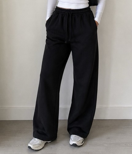 Zara black wide leg - zara, joggers