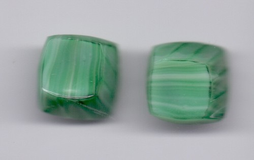 Pair vintage glass buttons - vintage, - 