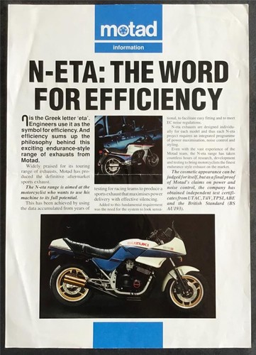 Motad eta suzuki motorcycle - n-eta,