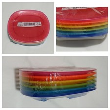 IKEA Kalas Plastic Plate Set for Kids Multicoloured, 6 Pieces, NEW