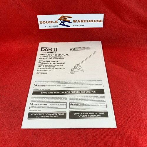 Ryobi operators manual - operators,