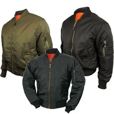 Mens Bomber Jacket MA1 Army