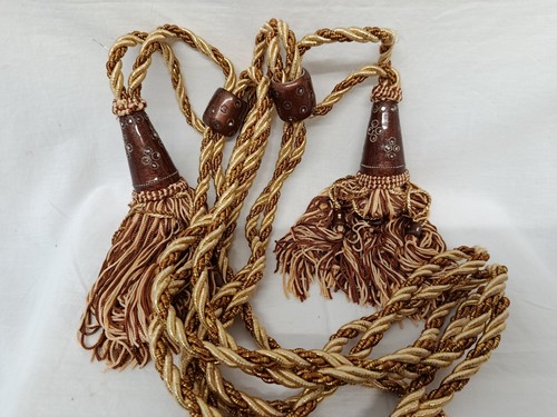 Pair luxury curtain tiebacks - luxury,