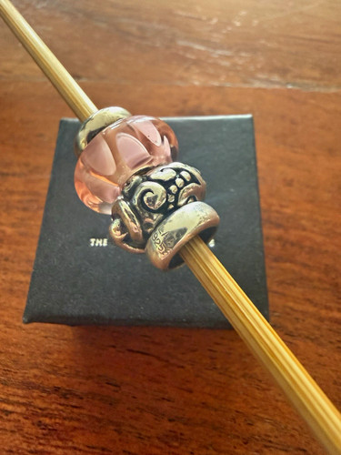 Trollbeads pink glass - glass, bead