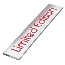 1x Red Limited Edition Logo Chrome Stickers Emblem Badge Decal Car Accessories