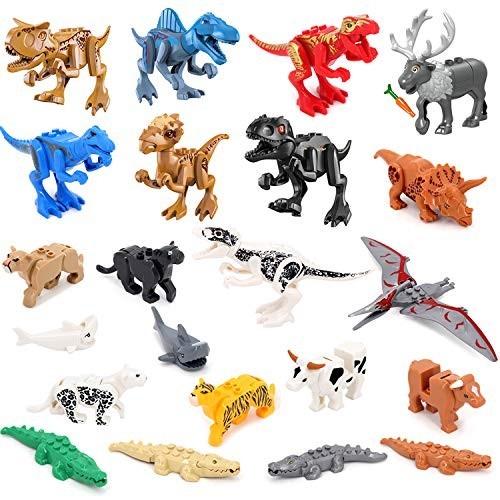 Colorful dinosaur toy figures - colorful,
