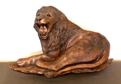 Unusual large bronzed - large, resin