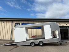 IFOR WILLIAMS CCT5221 TRANSPORTA COVERED CAR TRANSPORT TRAILER 2 AXLE TILT BED