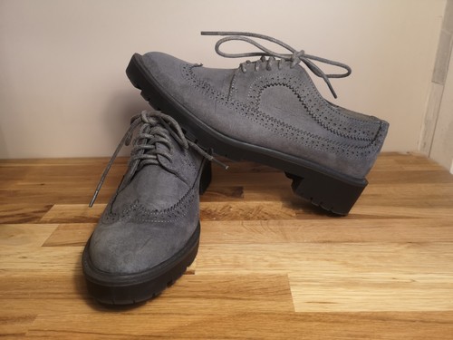 Ladies schuh grey - grey, suede