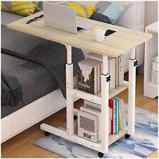 Over Bed Table Tray Adjustable Height Mobility Aid Chair Computer Laptop PC Desk