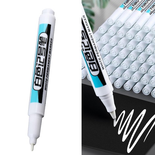 Permanent white marker paint - permanent,