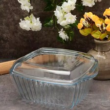 Pasabahce Borcam Glass Casserole Oven Roasting Dish Lid Bakeware Microwave Safe