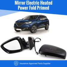 Fits Renault Kadjar 2015-2018 Door Wing Mirror Elec.Heated Power Fold Primed N/S