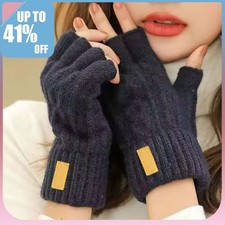 Alpaca Wool Fingerless Gloves