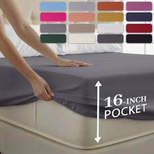 Extra deep fitted sheet - fitted, 40cm