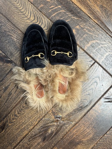 Gucci princetown fur lined - princetown, fur-lined