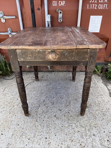 Antique small table with - small,