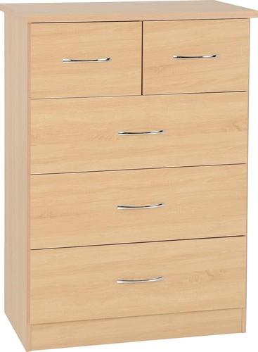 Sonoma oak drawer chest - oak, 5