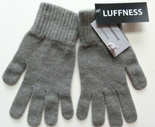 Mens gloves mid grey lambswool