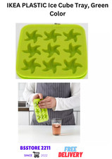 IKEA Ice Cube Tray, Green, Star Shape BPA Free Freezer Stackable Mould