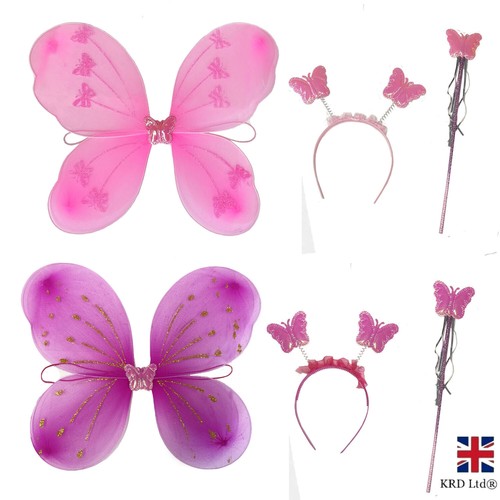 3pc butterfly fairy wings - butterfly,