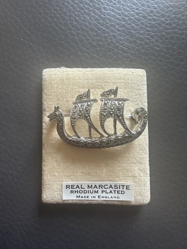 Real marcasite rhodium plated - real,