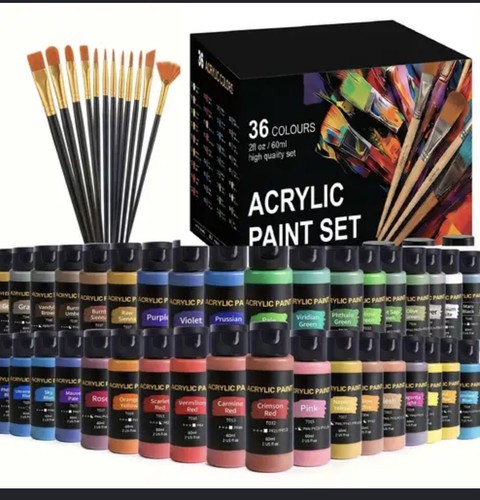 Acrylic paint set colors - paint, set,