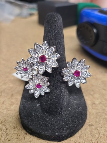 Nali silvertone bouquet ring - nali,