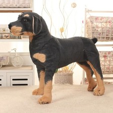 32cm Lifelike Dog Plush Toy Realistic Stuffed Animals Rottweiler Dog Plush Toys