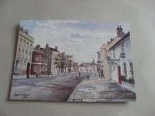 POSTCARD - FAREHAM - HIGH STREET - POST BOX - PILLAR BOX - ART CARD - HAMPSHIRE