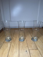 Excellent Condition: Set Of 3 Unique Glasses (21.5cm x 7cm)