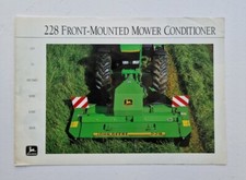 JOHN DEERE 228 FRONT MOUNTED MOWER CONDITIONER SALES BROCHURE